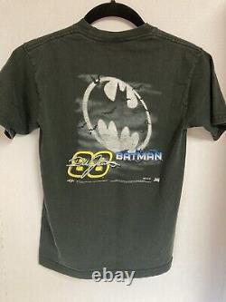 Vtg 1998 Dale Jarrett Batman NASCAR Dbl Sided Racing T-shirt Boys M (10-12)