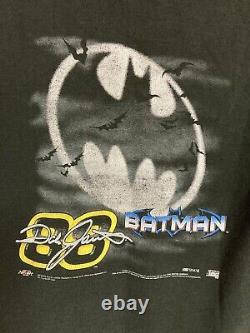 Vtg 1998 Dale Jarrett Batman NASCAR Dbl Sided Racing T-shirt Boys M (10-12)