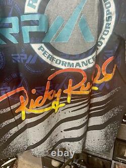 Vtg 90s Ricky Rudd Nascar Racing AOP T Shirt XXL Tide Winston Cup
