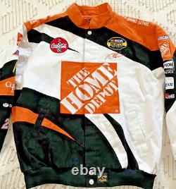 Vtg Chase Authentics #20 Tony Stewart Racing Jacket Coat NASCAR Home Depot Large