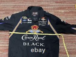 Vtg Chase Authentics Matt Kenseth Crown Royal Jacket Bomber Style Nascar Men XL