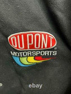 Vtg Jeff Hamilton NASCAR Racing Jeff Gordon DUPONT Leather Reversible Jacket XXL