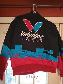 Vtg Men's Large Mark Martin Roush Racing #6 Valvoline NASCAR JH Designs Jacket