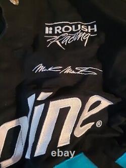 Vtg Men's Large Mark Martin Roush Racing #6 Valvoline NASCAR JH Designs Jacket