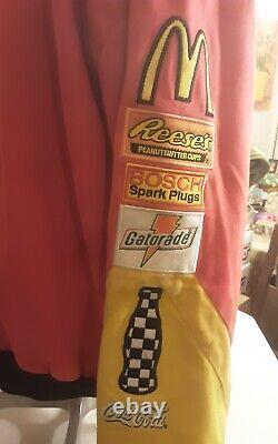 Vtg NASCAR Bill Elliot Jacket Racing Champions Apparel McDonald's Sz Xl