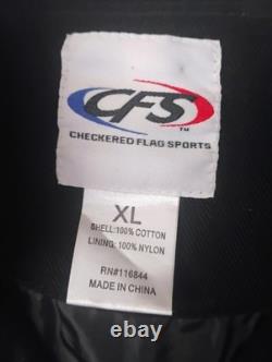 Vtg Nascar Racing Jacket Robby Gordon Jim Beam Black XL Autographed Retro Cfs