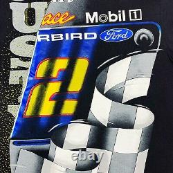 Vtg Rare NASCAR #2 Rusty Wallace Miller Racing All Over Print T Shirt. Mens M