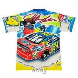 Vtg Rare NASCAR Jeff Gordon Dupont Racing All Over Print T Shirt. Mens Medium