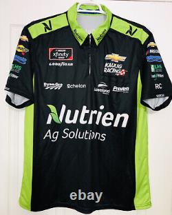 XL Ross Chastain Kaulig Racing Nascar Pit Crew Shirt Nutrien Ag Chevy Race Used