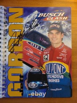 1997 Daytona Clash 13 autographes, livre appartenant au pilote Dale Earnhardt Jeff Gordon