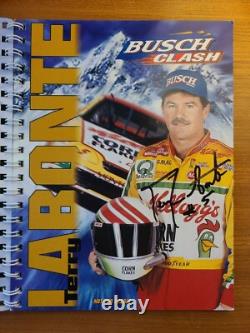 1997 Daytona Clash 13 autographes, livre appartenant au pilote Dale Earnhardt Jeff Gordon