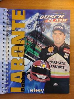 1997 Daytona Clash 13 autographes, livre appartenant au pilote Dale Earnhardt Jeff Gordon