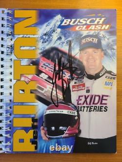 1997 Daytona Clash 13 autographes, livre appartenant au pilote Dale Earnhardt Jeff Gordon