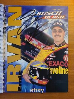 1997 Daytona Clash 13 autographes, livre appartenant au pilote Dale Earnhardt Jeff Gordon