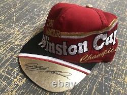 1997 Jeff Gordon A Autographié Nascar Winston Cup Championship Race Used Hat