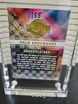 1999 Dale Earnhardt Sr Wheels High Gear Carte Autographiée 01/100. Carte #1 Signée