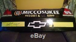 2009 Brad Keselowski Autographié # 09 Miccosukee Nascar Rookie Race Bumper D'occasion