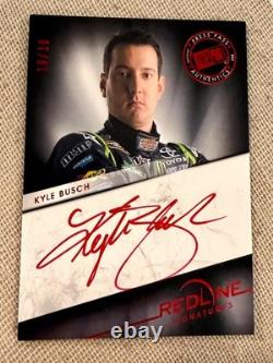 2013 Presspass Redline Signatures Kyle Busch #rs-kyb2 #10/10-autographe sur carte