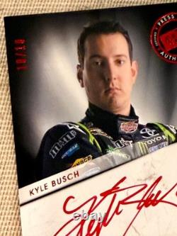 2013 Presspass Redline Signatures Kyle Busch #rs-kyb2 #10/10-autographe sur carte