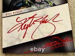 2013 Presspass Redline Signatures Kyle Busch #rs-kyb2 #10/10-autographe sur carte
