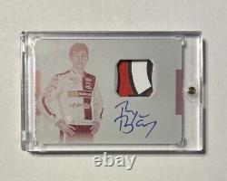 2016 Ryan Blaney 1/1 Plaque d'impression signée National Treasures RC Rookie