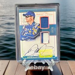 2017 ? Trésors Nationaux NASCAR ? Autographe en tissu de Dale Earnhardt Jr. Panini ? /10