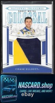 2020 Trésors Nationaux Chase Elliott Colossal Métal de Course Utilisé 1/1 2020 Trésors Nationaux Chase Elliott Colossal Métal de Course Utilisé 1/1