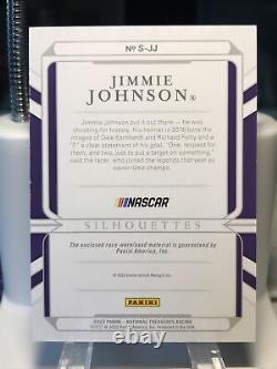2022 Jimmie Johnson Panini National Treasures Racing 1/1 Silhouettes Un Des Uns