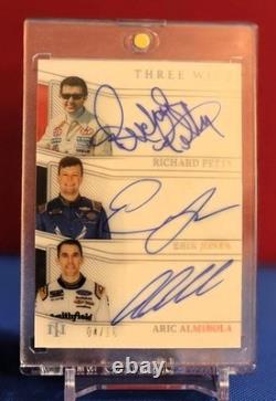 2023 Panini National Treasures PETTY, JONES, ALMIROLA Trois Autographes Large 4/10