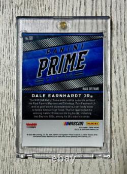 2023 Panini Prime Racing Dale Earnhardt Jr. #1/1 Salle de la renommée Holo Platinum Bleu