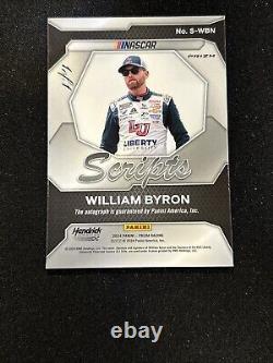2024 Panini Prizm Nascar Racing William Byron Vinyle Or 1/1