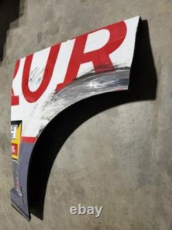 2025 Noah Gragson #4 Rural King panneau quart de course utilisé signé au bord de la piste NASCAR