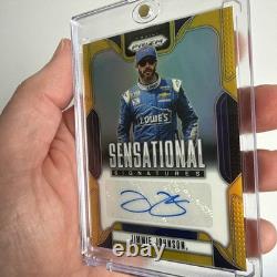 2025 Panini NASCAR Prizm 10/10 Jimmie Johnson Signatures sensationnelles AUTO OR <br/>