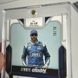 2025 Panini NASCAR Prizm 10/10 Jimmie Johnson Signatures sensationnelles AUTO OR	 <br/>	 	