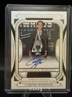 2025 Panini National Treasures Moments précieux Carson Hocevar #TM- 87/99