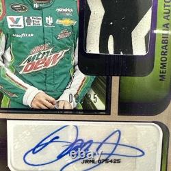 2025 Panini Turn Four Mémorabilia Autographes Dale Earnhardt Jr. #MA-DEJ Violet