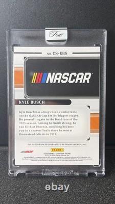 2026 Panini Turn Four Auto Kyle Busch #CS-KBS Noir FOTL 2/6