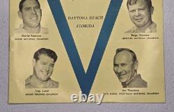 20e dîner annuel international de victoire NASCAR 1969 Daytona livre éphémère