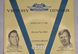 20e dîner annuel international de victoire NASCAR 1969 Daytona livre éphémère