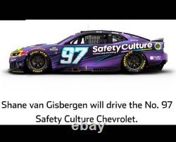#88 Shane Van Gisburger Culture de sécurité Course Panneau de contingence NASCAR usagé