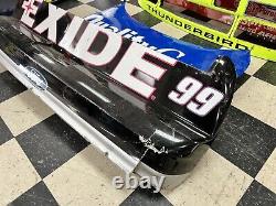 #99 Jeff Burton Exide batteries Nascar course de pare-chocs en tôle utilisé Ford Tbird