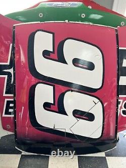#99 Jeff Burton Exide course de la NASCAR utilisée en métal de la carrosserie Ford T-bird toit