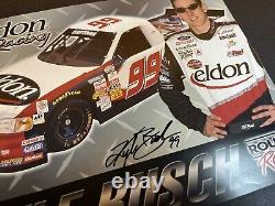 AUTOGRAPHIÉ Kyle Busch 2001 Voitures Héros Roush 99 Série de camions NASCAR RARE Jeune