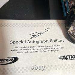 Action Racing Collectables 124 Diecast Ty Majeski #44 Silverado 2019 Autographe