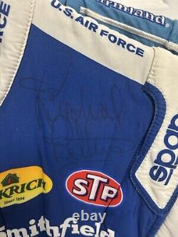 Aric Almirola #43 U. S. Air Force Combinaison de pilote signée utilisée lors d'une course Nascar