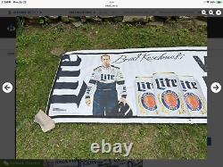 Bannière de 20' x 3.5' Nascar Keselowsky Miller Lite Racing Mancave