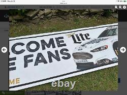 Bannière de 20' x 3.5' Nascar Keselowsky Miller Lite Racing Mancave