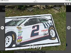 Bannière de 20' x 3.5' Nascar Keselowsky Miller Lite Racing Mancave