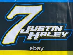 Bannière de mur de stand Nascar Gainbridge 2024 de Justin Haley #7