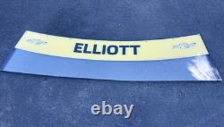 Bannière de pare-brise avant de Chase Elliott utilisée lors de la course Nascar Hendrick Motorsports